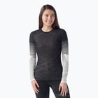 Dámska termoakčná mikina Smartwool Intraknit Thermal Merino Base Layer Pattern Crew black