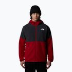 Pánska mikina The North Face Glacier Heavyweight Full Zip HD garnet red/asphalt grey