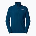 Pánska mikina The North Face 100 Glacier 1/4 Zip midnight petrol