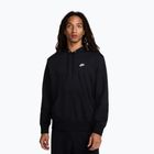 Pánska mikina Nike Club French Terry Pullover Hoodie black/black/white
