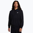Pánska mikina Nike Club French Terry Pullover Hoodie black/black/white