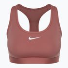 Tréningová podprsenka Nike Swoosh Medium Support canyon pink/white