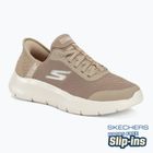 Dámske topánky SKECHERS Slip-ins Go Walk Flex Grand Entry taupe/white