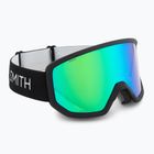 Lyžiarske okuliare Smith Transfer black/green sol-x mirror