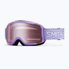 Detské lyžiarske okuliare Smith Daredevil S2 light lavender dot clouds/ignitor mirror antifog