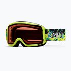 Detské lyžiarske okuliare Smith Daredevil S3 electric lime slime/green solx mirror antifog