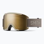 Lyžiarske okuliare Smith Squad S3 chalk/chromapop sun black gold mirror