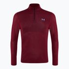 Pánska bežecká mikina Under Armour Seamless Stride 1/4 Zip racer red/reflective