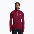 Pánska bežecká mikina Under Armour Launch Elite CW Half Zip kardinal/reflexná