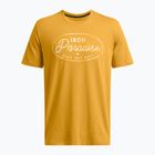 Pánske fitness tričko Under Armour Project Rock Made Not Born golden yellow/steeltown gold