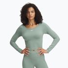 Dámske tričko longsleeve Under Armour Train Seamless silica green/white