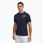 Pánske tréningové tričko Under Armour HeatGear Fitted midnight navy/white