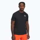 Pánske tréningové tričko Under Armour HeatGear Fitted black/white