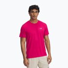 Pánske bežecké tričko Under Armour Trail Run shaded fuchsia/reflective