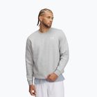 Pánska mikina Under Armour Essential Fleece Crew mod gray light heather/white