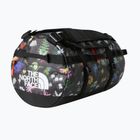 Cestovná taška The North Face Base Camp Duffel S 50 l black alpine floral