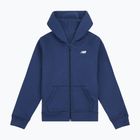 Detská mikina New Balance Brush Back Small Logo Full Zip Hoodie nb navy