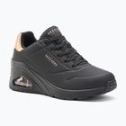 Dámska obuv SKECHERS Uno Wedge Hi Steps black/rose gold
