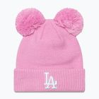 Zimná čiapka dámska New Era Wmns Double Pom La Dodgers pastel pink