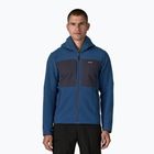 Pánska softshellová bunda Patagonia R2 TechFace Hoody clement blue