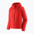 Dámska páperová bunda Patagonia Down Sweater Hoody sizzle red