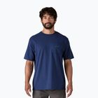 Pánske  tričko Patagonia Boardshort Logo Pocket Responsibili clement blue