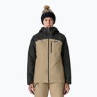 Dámska bunda do dažďa Patagonia Insulated Powder Town oar tan