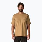 Pánske  tričko Patagonia Boardshort Logo Pocket Responsibili talon gold