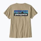 Dámske tričko Patagonia P-6 Logo Responsibili-Tee pumice