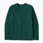 Pánske tričko longsleeve Patagonia P-6 Logo Responsibili cascade green