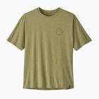 Pánske trekingové tričko Patagonia Cap Cool Daily Shirt - Spoke Stencil gumtree green - light gumtree green x-dye