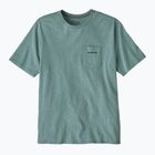 Pánske tričko Patagonia Boardshort Logo Pocket Responsibili blue sage