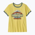 Dámske tričko Patagonia Great Waves Ringer Tee lemon zest