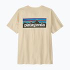Pánske tričko Patagonia P-6 Logo undyed natural