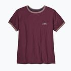 Dámske tričko Patagonia Fitz Roy Foothills Ringer Tee berry fig