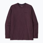Pánske tričko longsleeve Patagonia P-6 Logo Responsibili berry fig