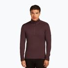 Pánska termo mikina Icebreaker 260 Tech LS Half Zip brown