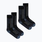 Dámske lyžiarske ponožky Icebreaker Merino Ski+ Medium OTC 2 Pack black/dawn/graphite