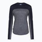 Dámske tričko  longsleeve icebreaker Merino 125 Cool-Lite Sphere Tee CB midnnavy hthr/midnnavy/cb