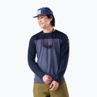 Pánska termo mikina Smartwool Classic Thermal Merino Base Layer Colorblock Crew Boxed deep navy/nightfall