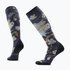Dámske lyžiarske ponožky Smartwool Ski Zero Cushion Nightwatcher Prrint OTC black