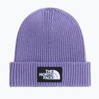 Zimná čiapka The North Face Logo Box Cuffed grounded plum