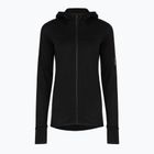 Dámska trekingová mikina Icebreaker Merino 300 Realfleece Descender Zip Hoodie black