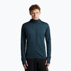 Pánska trekingová mikina Icebreaker Merino 300 Realfleece Descender Zip Hoodie abyss