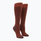 Dámske lyžiarske ponožky Volcom Cheetah Chev Otc henna