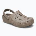 Crocs Classic Floral Cutout Clog žabky taupe