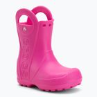Detské gumáky Crocs Handle It Rain Boot Kids Toddler pink crush