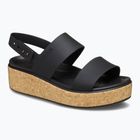 Dámske sandále Crocs Brooklyn Cork Low Wedge black/black
