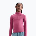 Detské tréningové tričko longsleeve Nike Dri-Fit 1/4 Zip sweet beet/white