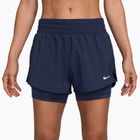 Dámske bežecké šortky Nike One Dri-FIT 2IN1 midnight navy/white